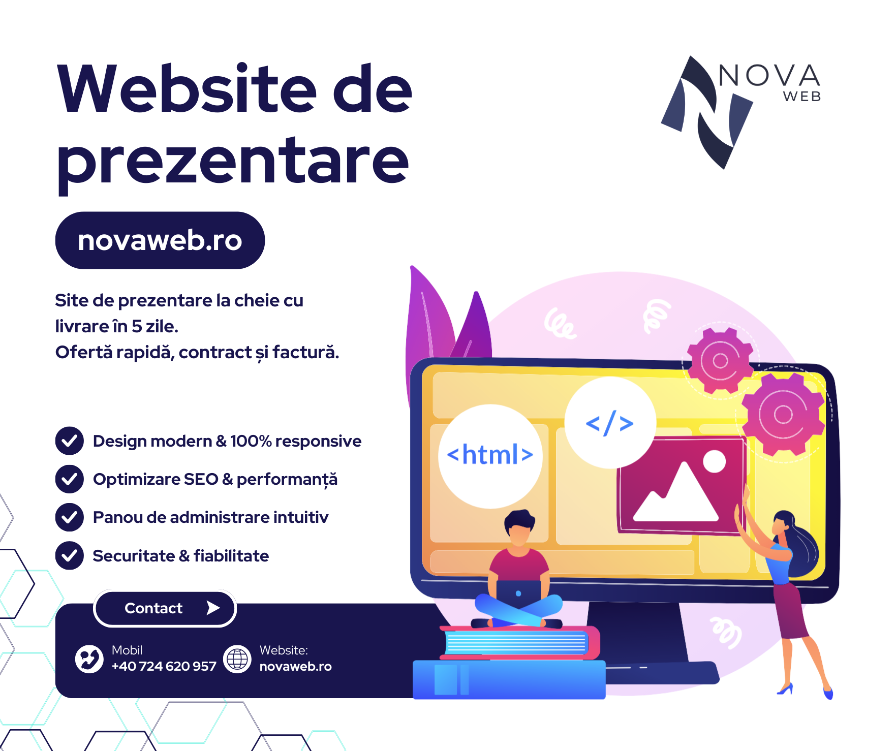 site de prezentare novaweb