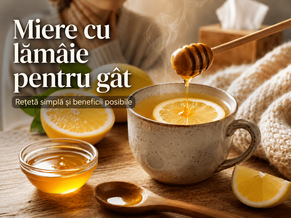 Miere cu lăm&acirc;ie pentru g&acirc;t rețetă simplă și beneficii posibile
